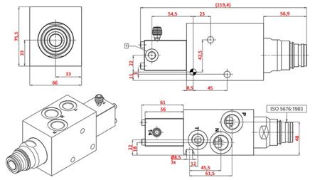 HYDRAULICKÝ PROPORCIONÁLNY BRZDOVÝ VENTIL TRAKTORA - OLEJOVÝ SYSTÉM