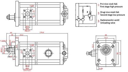 HYDRAULIKPUMPE GR.2 HI-LO 22C3,5/11X815R