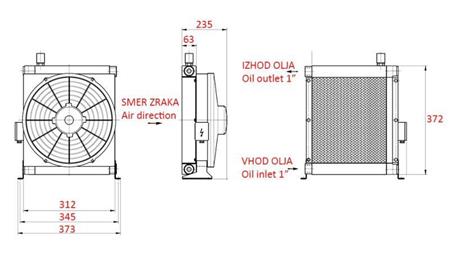 ECO RADIATORE DELL'OLIO DC 12V 30-140 LIT