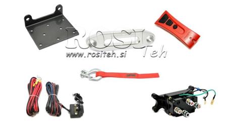 12 V ELEKTRISCHE SEILWINDE DWH 4500 HD - 2041 kg - SYNTHETIKSEILS