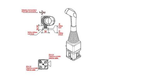 JOYSTICK NIMCO FÜR RUNDE WINSCH - OHNE KNOPF