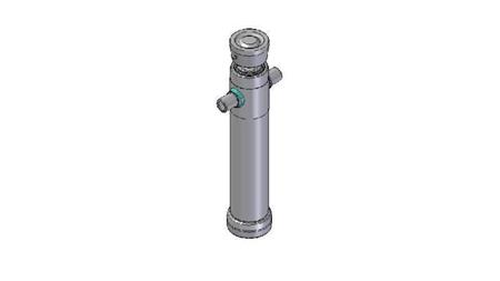 3024S -TELESCOPISK SYLINDER STANDARD/KULE 2 TRINN SLAG 795 DIAMETER 95