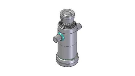 3042S - TELESCOPISK Sylinder STANDARD/KULE 4 TRINN SLAG 830 DIAMETER 124