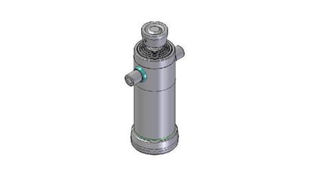 3057S -TELESCOPIC ZYLINDER STANDARD/KUGEL 5 STUFEN HUB 830 DURCHMESSER 152