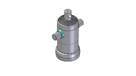 3091F -TELESCOPISK CYLINDER STANDARD/HÅL 5 STAGE SLAG 840 FI 124