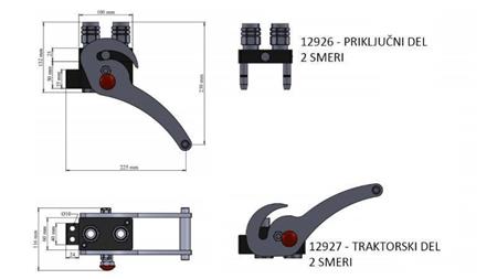 MULTI-FASTER GYORSCSATLAKOZÓ 4wie BSP1/2 KOMPLETT ÚJ TIPÚS TRAKTOR RÉSZE