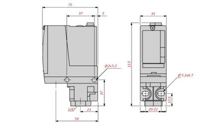 EINFACH - EINSTELBARER DRUCKSCHALTER 20-300bar XMLA300D2S11