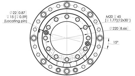 HIDRAVLIČNI ROTATOR CPR14-01 55000/14000 KG