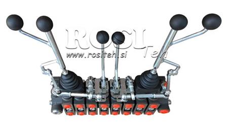 HYDRAULICKÝ VENTIL HIAB 8xPC70 + 2X EURO JOYSTICK 3 POZ