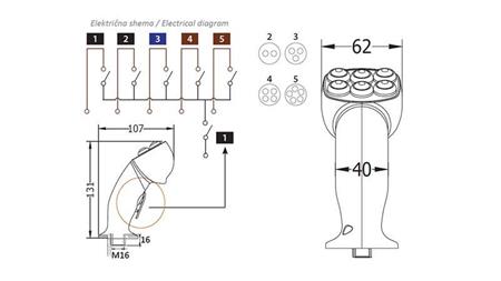 TELECOMANDO ROSI JOYSTICK - 2 TASTI + TASTI