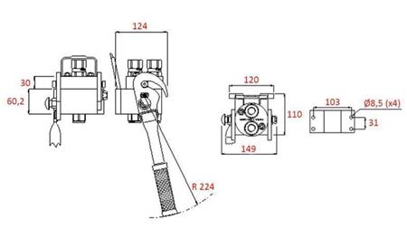 COUPLAGE MULTI-FASTER 2 voies BSP1/2 PARTIE FIXE
