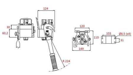 MULTI-FASTER COUPLING 2wie BSP1/2 FIXED PART