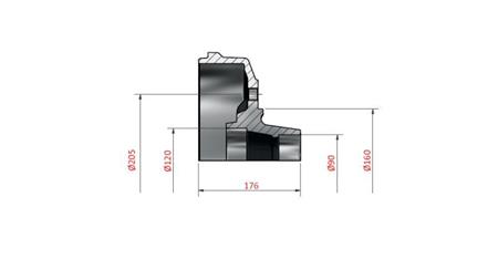 TAMBURO FRENO 090-120 300X060 PER ASSALE 1600-1800-2000mm