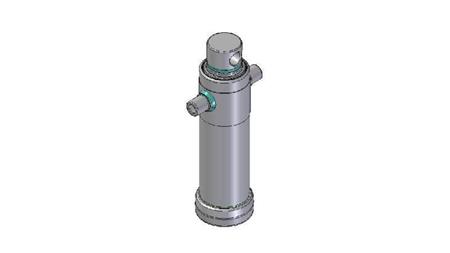4023F -TELESKOPZYLINDER STANDARD/BOHRUNG 2 STUFEN HUB 695 DURCHMESSER 124