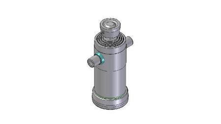 4041S -TELESCOPIC ZYLINDER STANDARD/KUGEL 4 STUFEN HUB 1040 DURCHMESSER 152