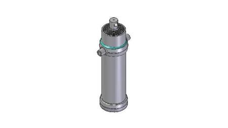 4065F -TELESCOPISKAIS CILINDRS STANDARTS/CAURUMS 6 POSMI STROKE 3765 DIAMETRS 190