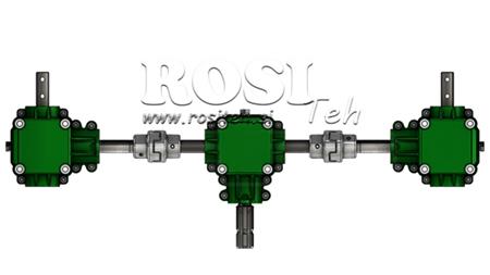 REDUKTORU KOMPLEKTS 1:1.44 (27HP-20KW) IZPLATĪTĀJAM L:800 ČUGUNA AR DROŠĪBAS SISTĒMU