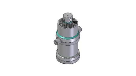 5006F -TELESKOPZYLINDER STANDARD/LOCH 5 STUFEN HUB 1500 FI 190