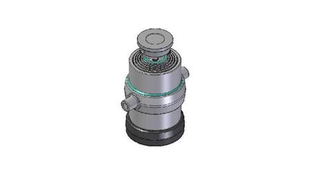 5031S -TELESCOPISK SYLINDER STANDARD/KULE 5 TRINN SLAG 1245 DIAMETER 215
