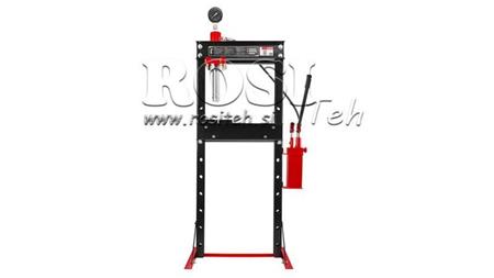 WORKSHOP HYDRAULIC BEARING PRESS - 20T - double pump