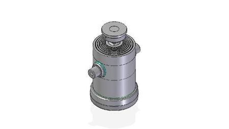 7083S -TELESCOPIC ZYLINDER STANDARD/KUGEL 7 STUFEN HUBLÄNGE 2117 DURCHMESSER 300