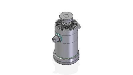 7085S -TELESCOPIC ZYLINDER STANDARD/KUGEL 7 STUFEN HUBLÄNGE 2677 DURCHMESSER 300