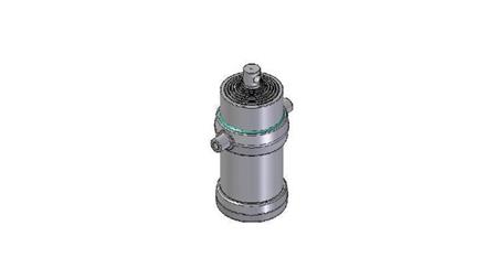 8024F -TELESCOPIC Sylinder STANDARD/HULL 8 TRIN SLAG 2925 FI 215