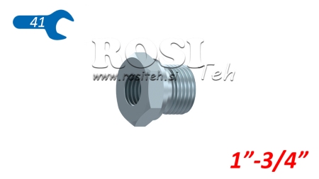 HYDRAULIC ADAPTER MALE-FEMALE 1-3/4