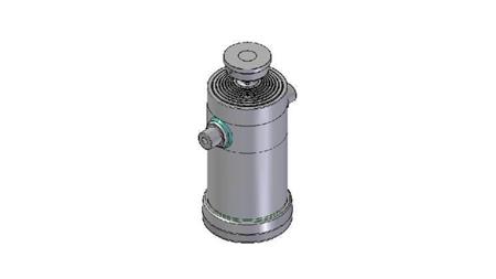 8057S -TELESCOPIC ZYLINDER STANDARD/BALL 8 STUFEN HUB 3665 DURCHMESSER 300