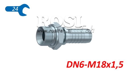 POŁĄCZENIE HYDRAULICZNE BSP MĘSKIE DN6-M18X1,5