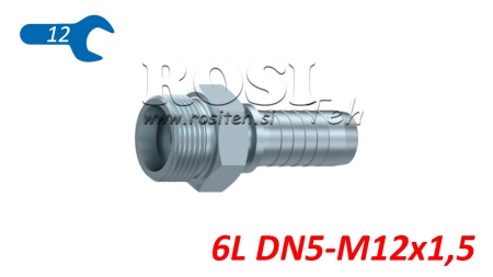 HIDRAVLIČNI PRIKLJUČEK CEL 6 L MOŠKI DN5-M12x1,5