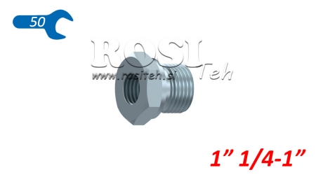 HYDRAULIC ADAPTER MALE-FEMALE 1 1/4
