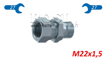HYDRAULISCHE DOPPELSCHRAUBE- DREHENDE MUTTER M22x1,5