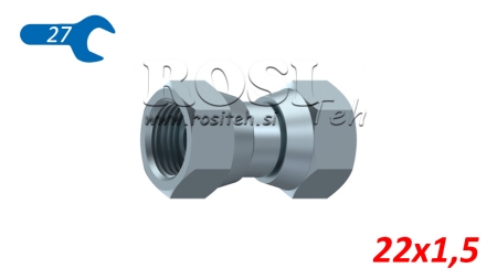 HYDRAULISCHE DREHENDE DOPPELMUTTER M22 x 1,5