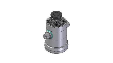 9033S -TELESCOPIC ZYLINDER STANDARD/KUGEL 9 STUFEN HUB 2887 DURCHMESSER 270