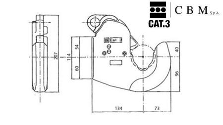 HÁK SPODNÉHO RAMENA PRE TRAKTOR KAT.3 CBM