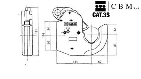 AUTOMATISCHER ANSCHWEIßHAKEN FÜR UNTERLENKER KAT.3S CBM