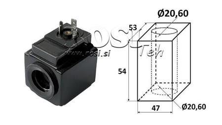 ELEKTROMAGNETSPULE 48VAC - DS3 - fi 20,6mm-54mm 204W