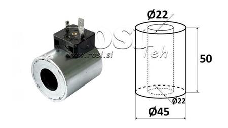 ELEKTROMAGNĒTISKĀ SPOLI 24V DC - DS3 - fi 22mm-50mm 31W