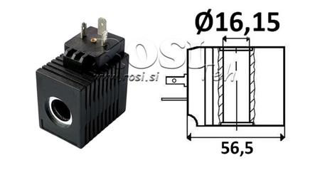 ELEKTROMAGNETSPULE 12VDC -CB12 - fi 16,15mm-52mm 16W IP65
