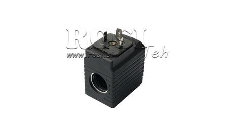 BOBINA ELETTROMAGNETICA 12V DC - YE45 - fi 19,2mm-50mm 30W IP65