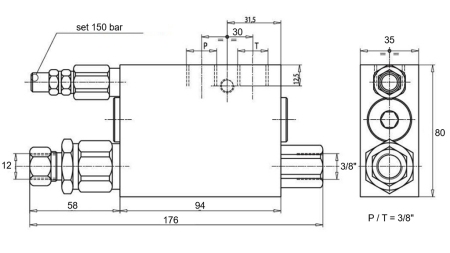 HYDRAULICKÝ VÁLEC 60/40-165 S PŘEPÍNAČÍM VENTILEM – PLUH NA ZPRACOVÁNÍ PŮDY