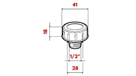 BOUCHON DE REMPLISSAGE 1/2 AVEC VENTILATION