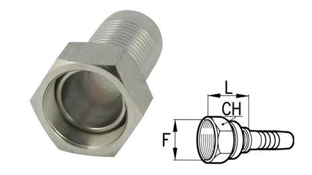 HYDRAULISK HUN BSP FORBINDELSE DN6-1/8 82311