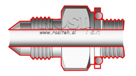 HYDRAULIK REDUZIER 1 5/16" JIC74°-1 GAS