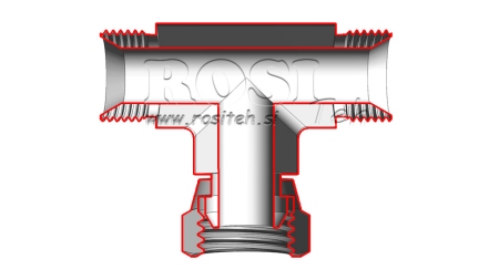 T-STÜCK MIT DREHENDER MUTTER 3/8