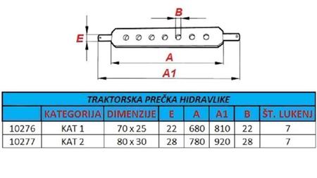 TRAKTORSKA POLUGA HIDRAVLIKE 1.KAT