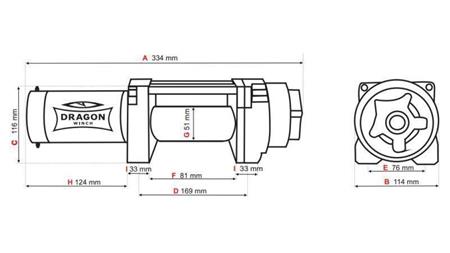 12 V VERRICELLO ELETTRICO DWH 3500 HD - 1588 kg