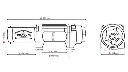 12 V VERRICELLO ELETTRICO DWH 4500 HD - 2041 kg