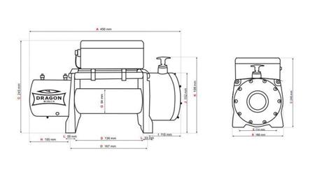 12 V ELEKTRISCHE SEILWINDE DWM 8000 HD - 3629 kg